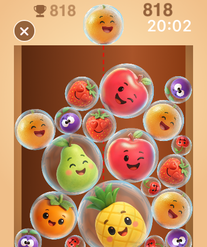 Fruit Watermelon Merge Gameplay Screenshot 2