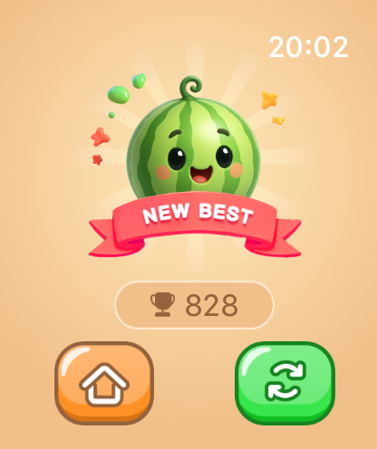 Fruit Watermelon Merge Gameplay Screenshot 3