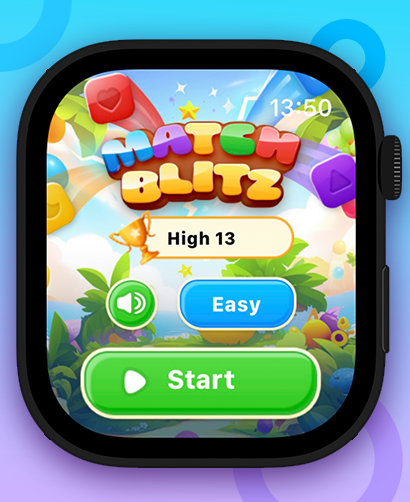 MatchBlitz Home Screen