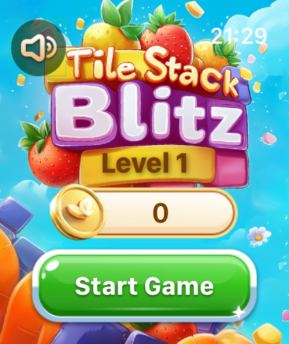 Tiles 3 Stack game interface